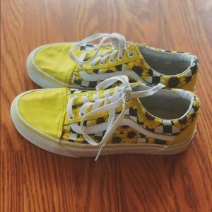 Yellow sunflower Vans